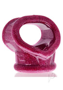 Oxballs Cocksling Fit Sling Cock Ring Cherry Lips in a sparkling cherry color, designed for a snug fit.