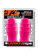 Oxballs Lankyz Silicone Nipsuckers Pink in package, designed for deep nipple suction and heightened sensitivity.