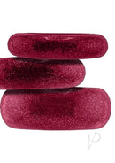 Oxballs Cockpack Multi Design Cockrings 3 Pack Cherry Lips in red, featuring three distinct styles for improved pleasure.