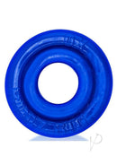 Oxballs Rimz Big Single Cock Ring Pool in vibrant blue color with plush comfort lips for a secure fit.