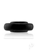 Oxballs Rimz Single Cock Ring Black displayed in a sleek design, showcasing its thick, comfortable fit and rubbery grip.