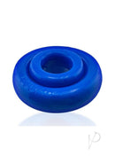 Oxballs Rimz Single Cock Ring Pool in vibrant blue color, showcasing soft comfort lips for supportive fit.