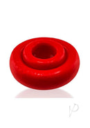 Oxballs Rimz Single Cock Ring Red on a white background, designed for comfort and snug fit during use.