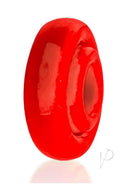 Oxballs Rimz Single Cock Ring Red shown in a plush, bold red design for comfort and reliable fit.