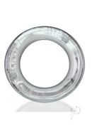 Oxballs Squeeze Short Ballstretcher Clear viewed from the front, showcasing its compact and clear design.