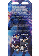 Vac U Lock Fantasy Fuckers Celestial Unicorn Horn Glow Dildo packaging with instructions and vibrant design.