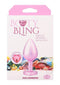 Booty Bling Heart Diamond Jeweled Wearable Metal Plug Medium Pink packaging featuring a pink metal plug and jeweled design.