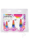 Crystal Jellies Anal Trainer Set 3 pc Rainbow by Doc Johnson in vibrant colors and sizes for comfortable exploration.