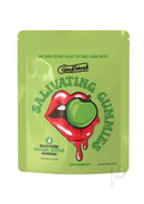 GoodHead Salivating Gummies Green Apple packaging featuring vibrant colors and a playful design.