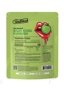 GoodHead Salivating Gummies Green Apple packaging with nutritional facts and vibrant green design.