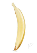 Glas Banana Joy 7 Inch Glass Dildo Yellow, a vibrant yellow glass toy shaped like a banana for playful intimate experiences.