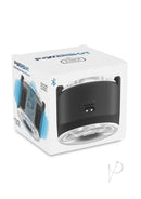 Kiiroo Powershot Interactive Dual Motor Masturbator Black packaging featuring Bluetooth technology and sleek design.