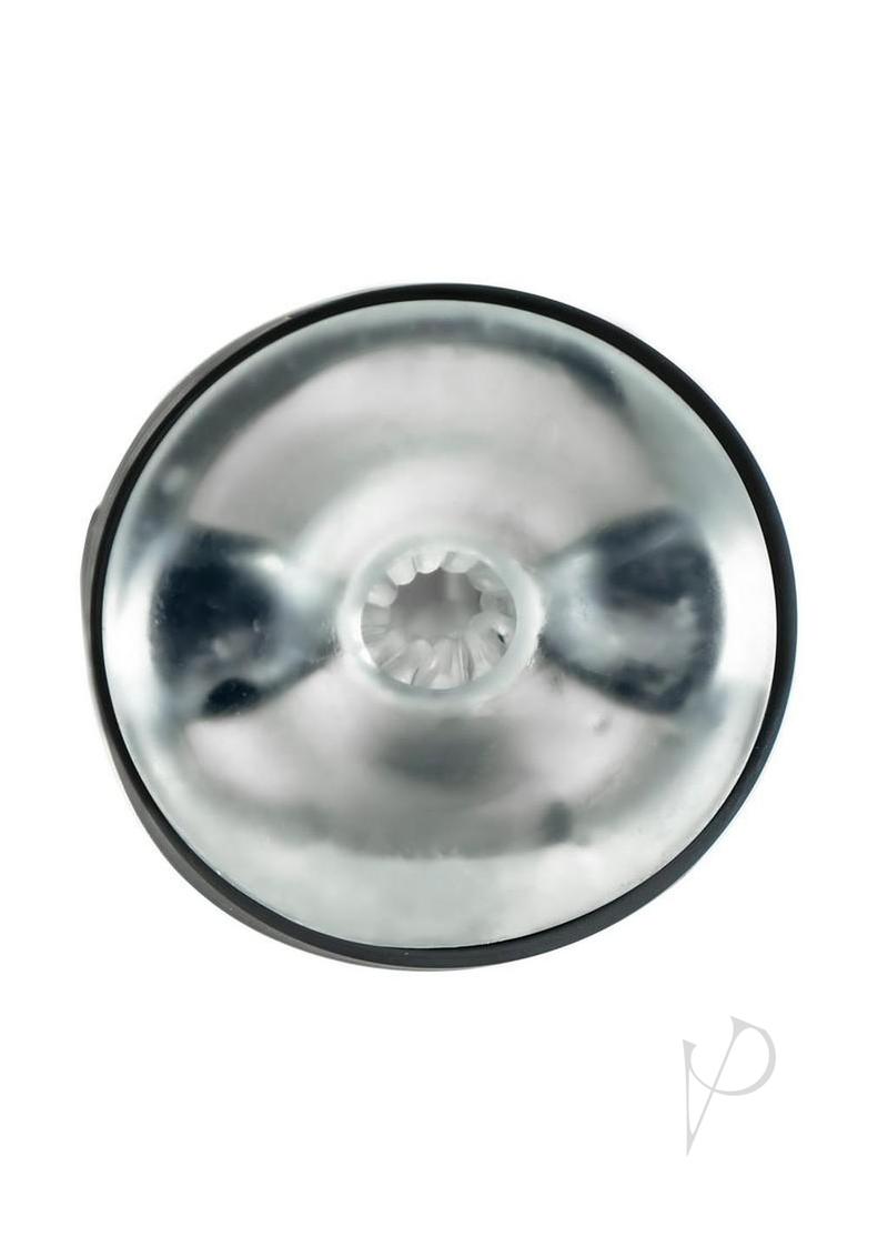 Kiiroo Powershot Interactive Dual Motor Masturbator Black silicone insert detail, showcasing design for ultimate pleasure.