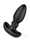 Nexus BEAT Thumping Butt Plug with Remote Control Black displayed from the side angle on a white background.