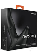 Nexus REVO Ring and Rotating Prostate Massager with Remote packaging design showcasing innovative features and remote control.