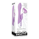 Evolved Pleasing Petal Pink Rabbit Vibrator packaging showcasing its stylish design and features.