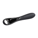 Playboy Pleasure Ollo Ring Handle Finger Vibrator in sleek black design for targeted stimulation.