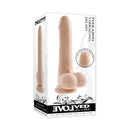 Evolved Novelties Peek A Boo 8 Inch Vibrating Dildo Light packaging showcasing an uncircumcised life-like vibe.