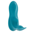 Bump N Grind Silicone Triple Bump Grinding Pad Blue with a smooth, curved design for enhanced stimulation.