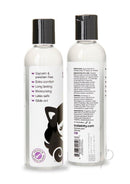 Slippery Kitty Hybrid Lubricant 4 Oz bottle front and back view showcasing features and ingredients.