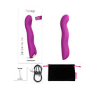 Love To Love Swap Tapping G-spot Vibrator Sweet Orchid with packaging, accessories, and storage pouch.