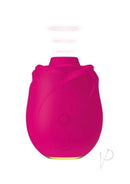 Womanizer Rose Air Pulse Clitoral Vibrator Pink in a rose design for advanced stimulation with air pulse technology.