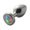 LED Light Up Metal Anal Plug Small with colorful LED lights for enhanced pleasure and excitement.