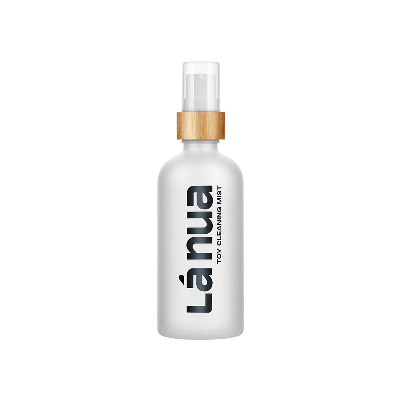 La Nua Mist Toy Cleaner 3.4 Oz bottle for safe and gentle toy hygiene and cleaning.