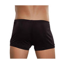 Male Power Tuxedo Boxer One Size Black showing a form-fitting black boxer designed for playful sophistication.
