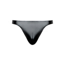 Male Power Liquid Onyx 2.0 Bong Thong Black S M - sleek black thong with body-hugging cut for comfort and support.