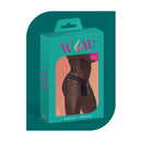 Male Power Wow Landing Strip Bikini Brief Black Medium packaging with a sleek design showing men's underwear.