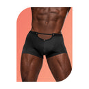 Male Power Wow Magnificence Mini Short Black Large showcasing bold, confident style in men's intimate wear.