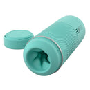 Arcwave Pow Silicone Stroker With Suction Control Mint showcasing its textured design and open end for customizable suction.