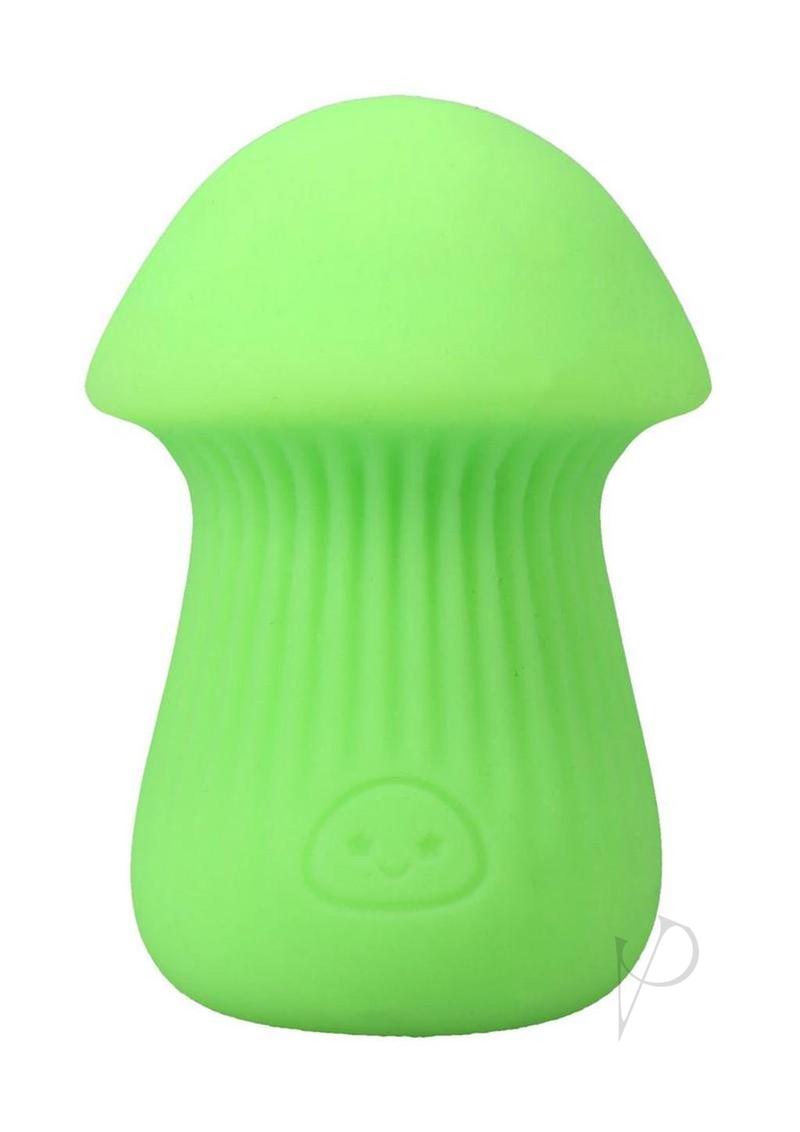 Mochi Ultraskyn Mini Stroker Green, a discreet king mushroom-shaped toy for sensational solo play.