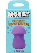 Mochi Ultraskyn Mini Stroker Purple packaging featuring a king mushroom design, ideal for discreet pleasure.