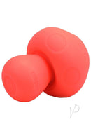 Mochi Mushroom Vibe Silicone Rechargeable Vibrator Orange, small mushroom-shaped silicone vibe in vibrant orange color.