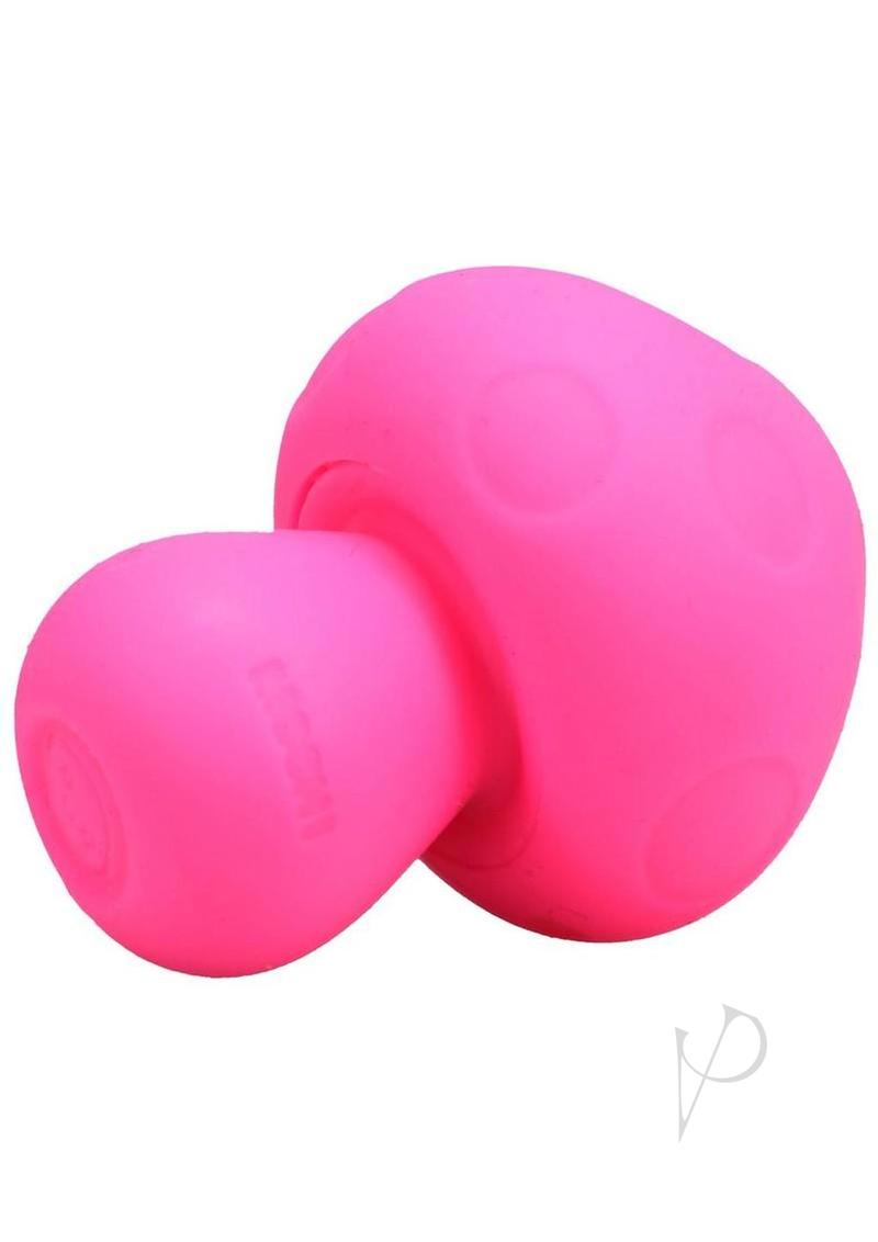 Mochi Mushroom Vibe Silicone Rechargeable Vibrator Pink featuring a playful mushroom shape and soft silicone material.