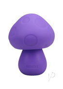 Mochi Mushroom Vibe Silicone Rechargeable Vibrator Purple with a detailed mushroom design.