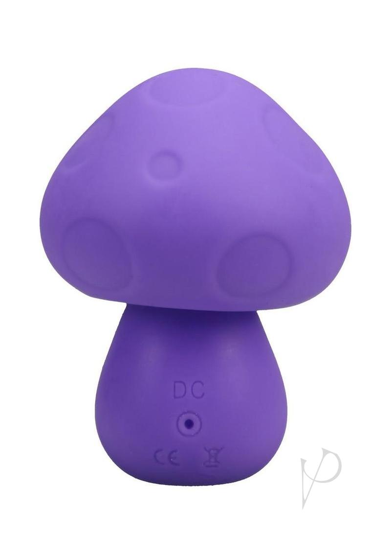 Mochi Mushroom Vibe Silicone Rechargeable Vibrator Purple in soft silicone material with a mushroom shape design.