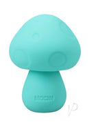 Mochi Mushroom Vibe Silicone Rechargeable Vibrator Teal in a cute mushroom shape, designed for intense pleasure.