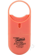 GoodHead Juicy Head to Go Cocktails Peach Bellini Dry Mouth Spray packaging in peach color.