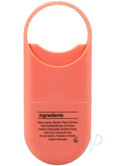 GoodHead Juicy Head to Go Cocktails Peach Bellini Dry Mouth Spray ingredients list on an orange container.