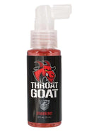 Fort Troff Throat Goat Oral Numbing Spray Strawberry 2 Oz bottle with pump dispenser.