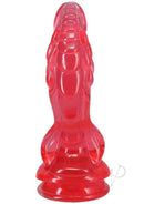 Crystal Jellies Mythical Invader Dildo Pink - a vibrant pink pleasure toy with imaginative styling for bold sensations.