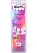 Crystal Jellies Double Dildo 18 inches Teal packaging with product details and features.