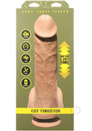 Fort Troff Cut Thruster Dildo Sex Machine with Remote Tan packaging featuring features and specifications.
