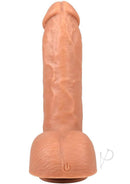 Fort Troff Cut Thruster Dildo Sex Machine with Remote Tan in a tan shade, showcasing its realistic design and features.