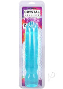 Crystal Jellies Big Boy Dildo 12 inches Teal in packaging display