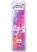 Crystal Jellies Big Boy Dildo 12 inches Teal packaging with features and specifications.