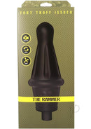 Fort Troff Robo Rammer Rotating Beaded Anal Probe Black packaging featuring a sleek black design.